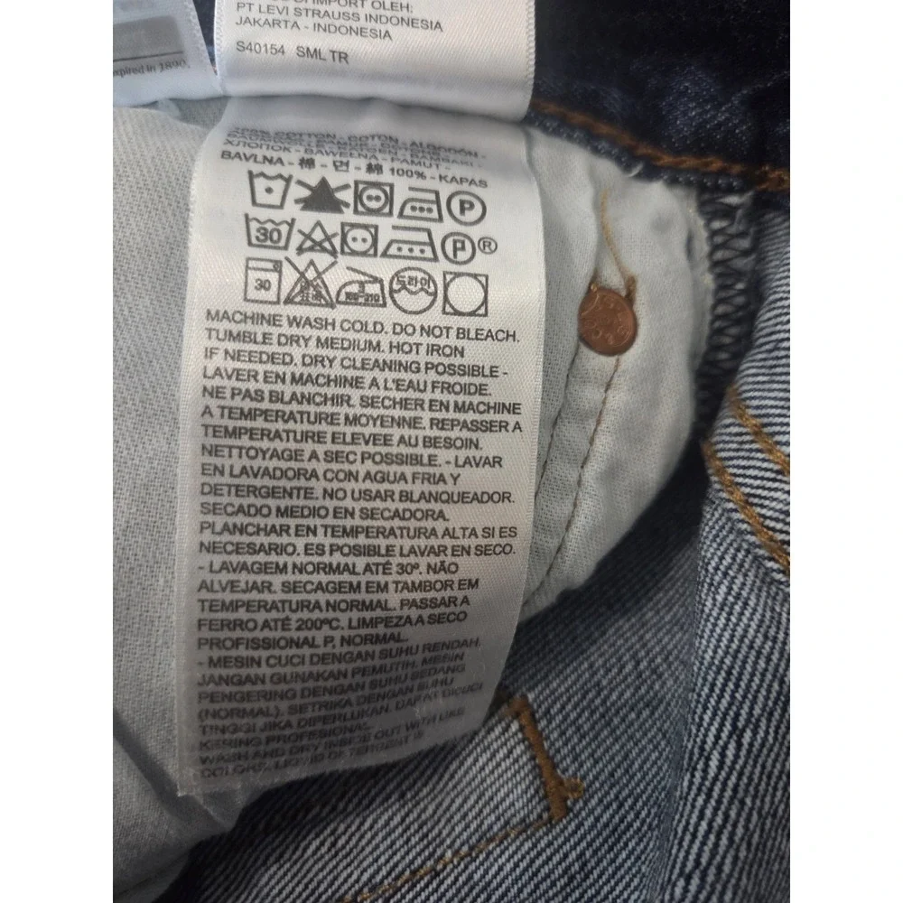 Levi's 501 Original Fit Button Fly‎ Jeans Blue Denim Men's Size 34x32...